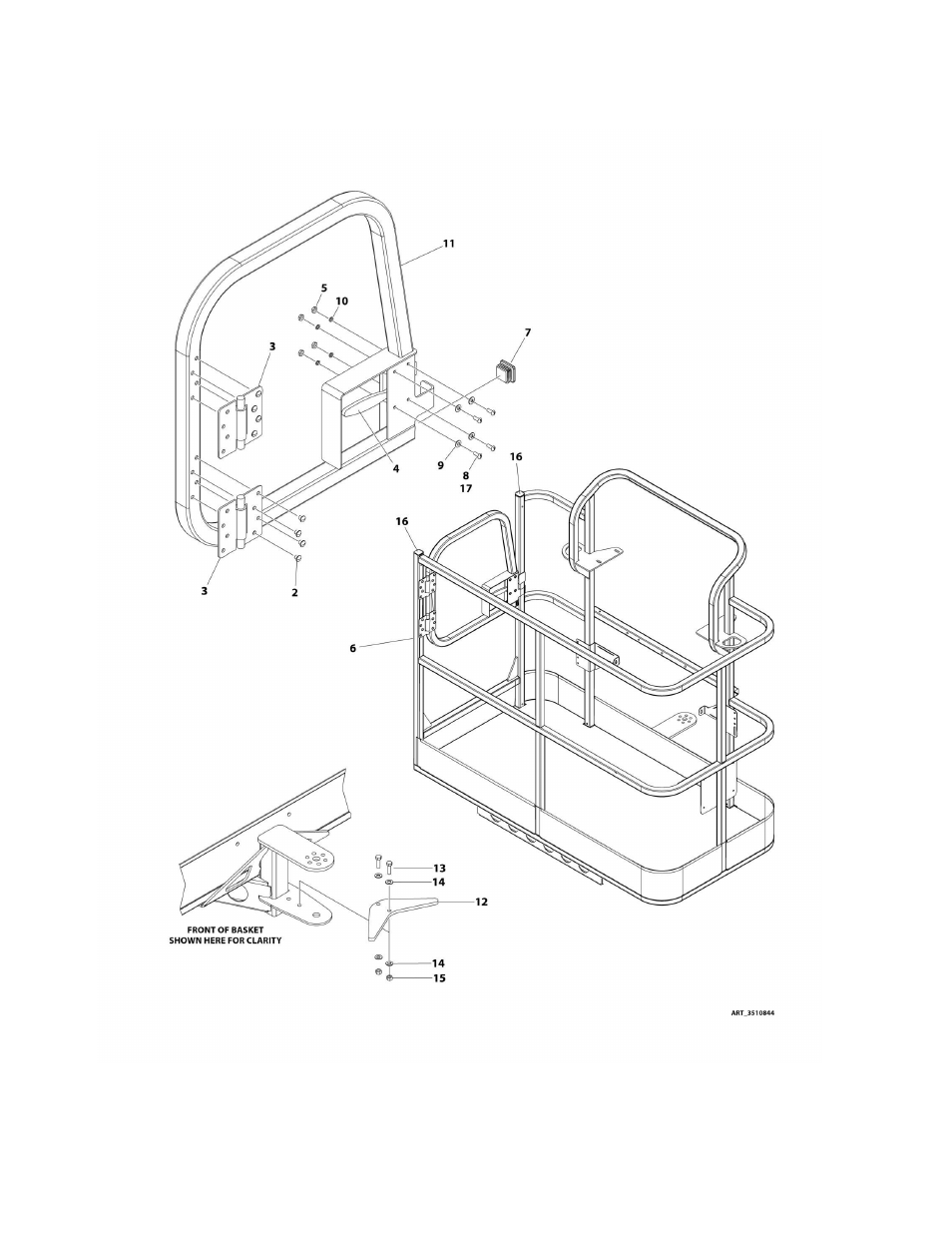 Figure 5-3. platform assembly - 5ft/1.52m - w/stop | JLG M400 Parts Manual User Manual | Page 210 / 502