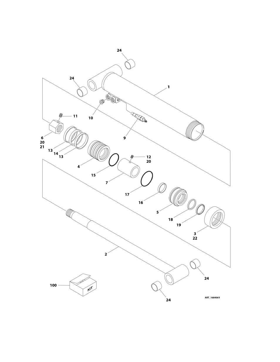 Figure 6-6. lift cylinder - upper - e400an | JLG M400 Parts Manual User Manual | Page 286 / 502