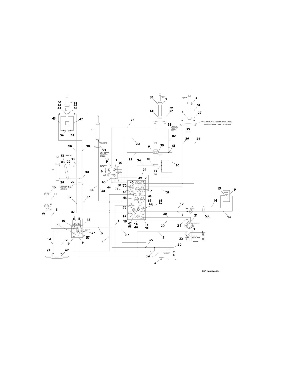 Figure 7-1. hydraulic diagram - e400an | JLG M400 Parts Manual User Manual | Page 308 / 502