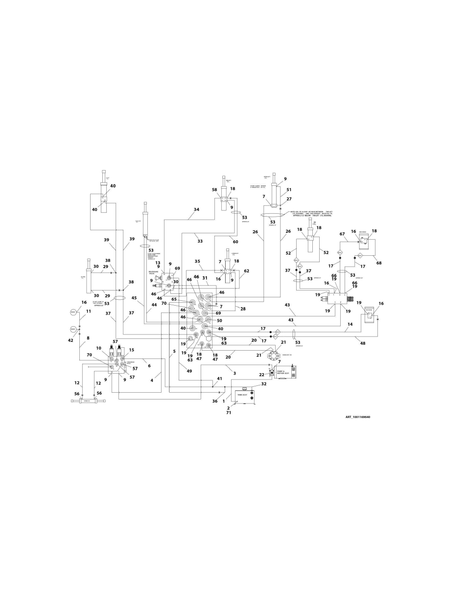 Figure 7-3. hydraulic diagram - m400ajp - m400ajpn | JLG M400 Parts Manual User Manual | Page 316 / 502
