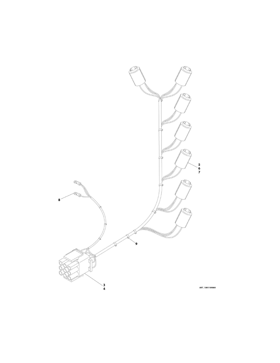 Figure 8-27. indicator lamp harness assembly | JLG M400 Parts Manual User Manual | Page 374 / 502