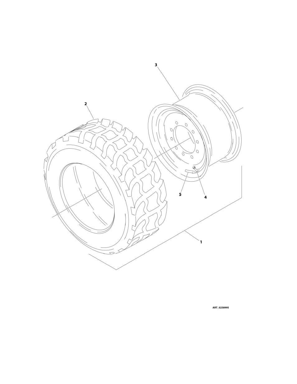 Figure 1-12. tire/wheel - in240/55-17.5 pneumatic | JLG M400 Parts Manual User Manual | Page 42 / 502