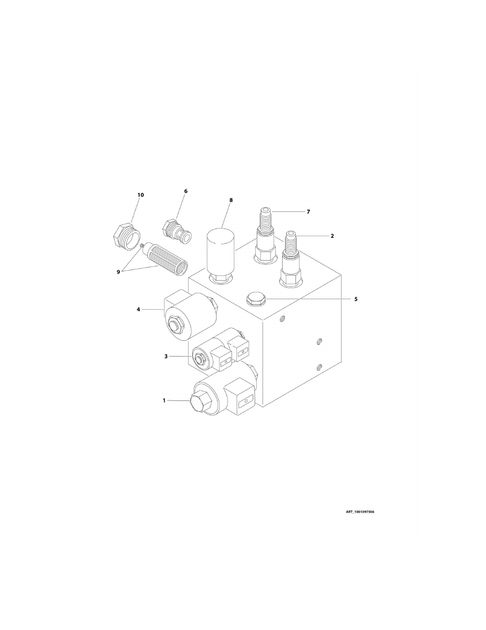 Figure 1-30. ake/steer valve assembly | JLG M400 Parts Manual User Manual | Page 78 / 502