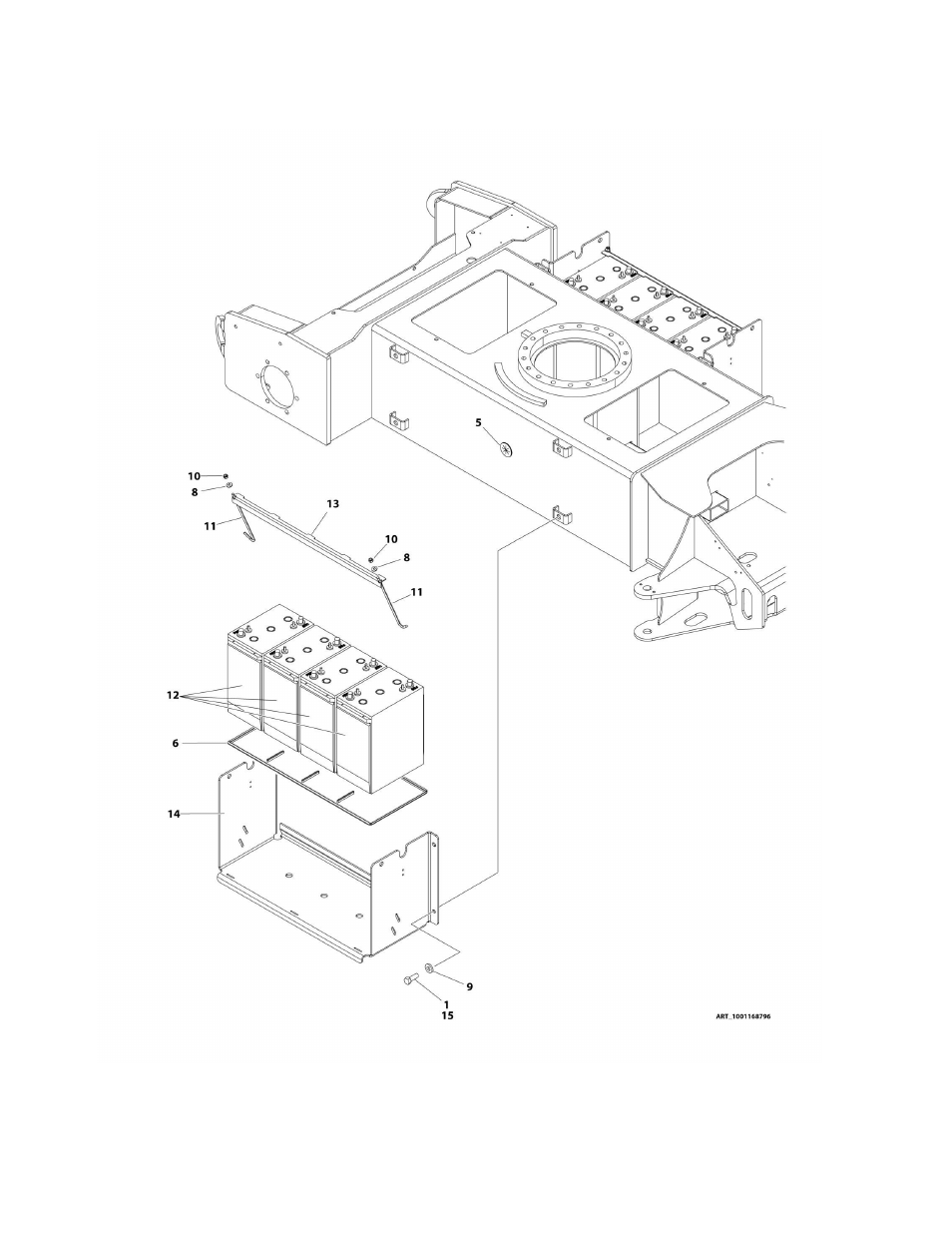 Figure 1-33. battery box installation - ce | JLG M400 Parts Manual User Manual | Page 84 / 502