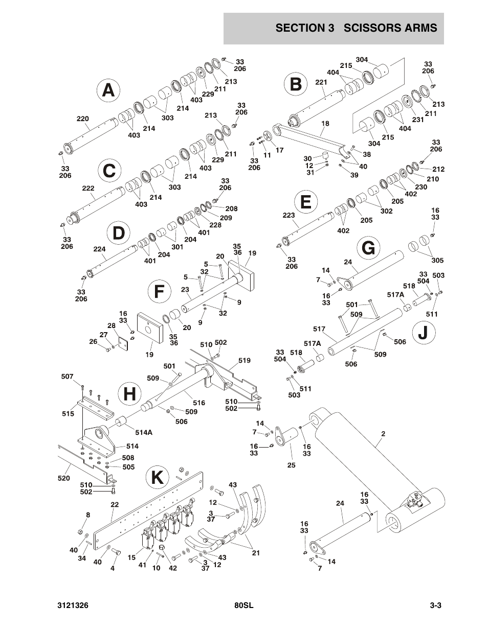 JLG 80SL Parts Manual User Manual | Page 55 / 144