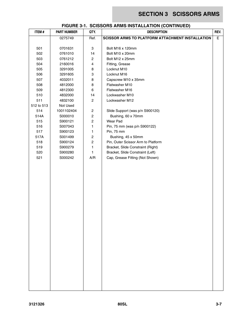 JLG 80SL Parts Manual User Manual | Page 59 / 144