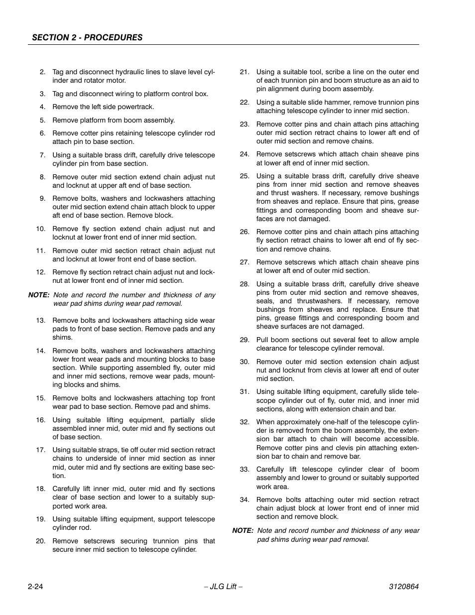 JLG 110HX Service Manual User Manual | Page 48 / 162