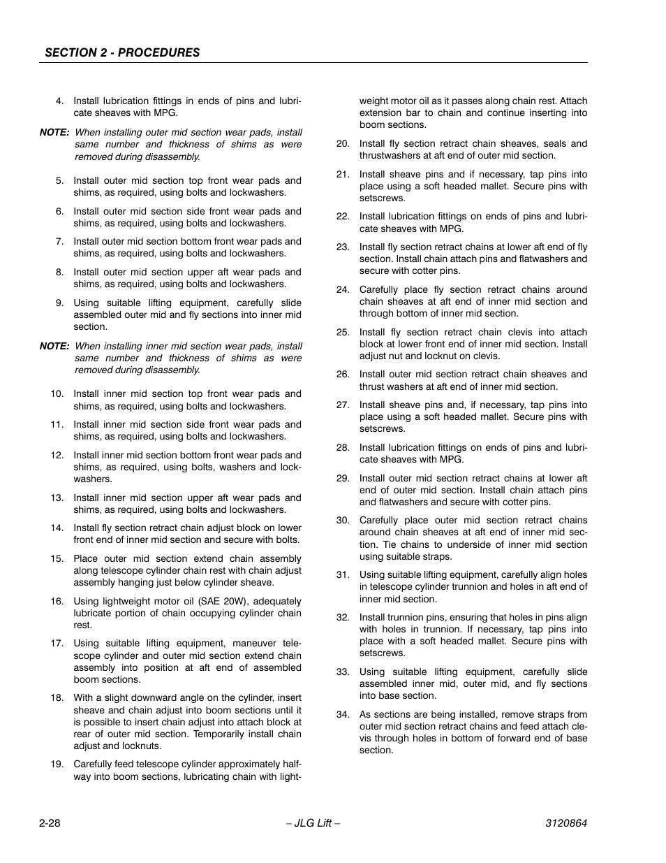 JLG 110HX Service Manual User Manual | Page 52 / 162