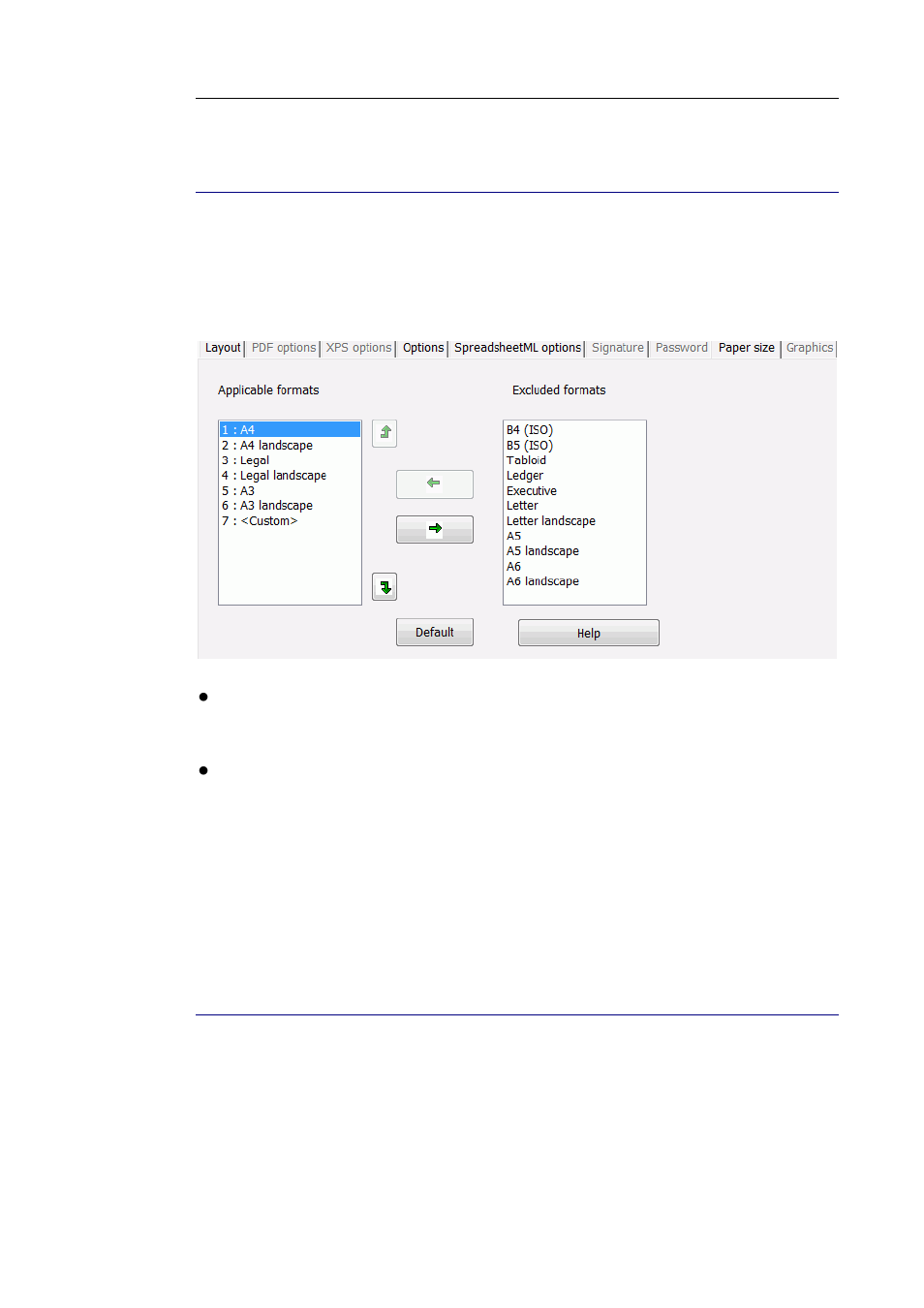 Paper size, Pictures, The paper size | The pictures options | I.R.I.S. Readiris 14 for Windows User Guide User Manual | Page 113 / 157