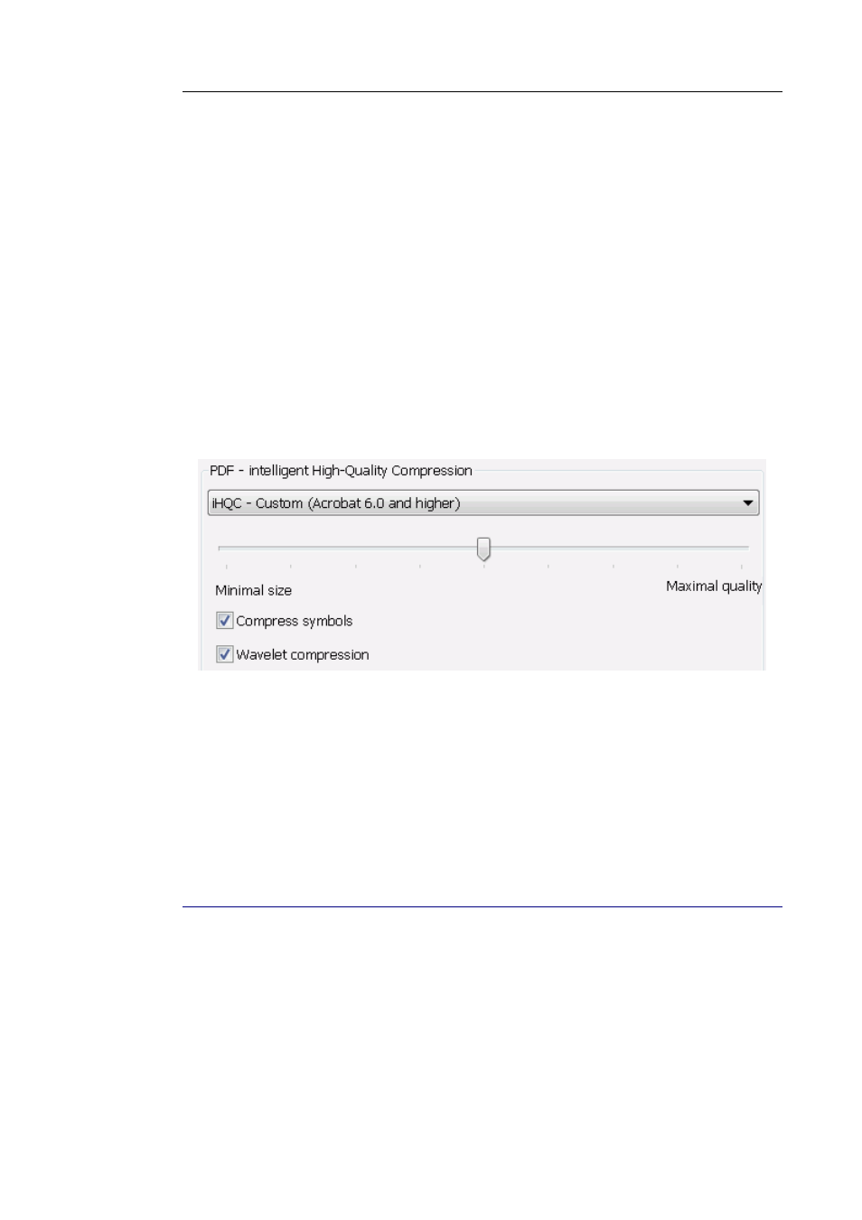 Customized compression (readiris corporate), Password-protecting pdf documents | I.R.I.S. Readiris 14 for Windows User Guide User Manual | Page 121 / 157