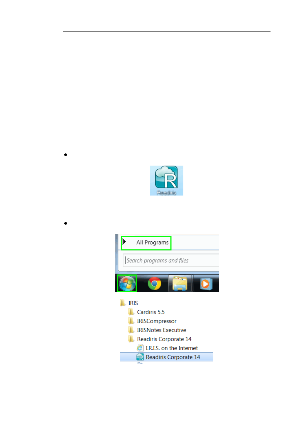 Section 2: getting started, Using readiris for the first time, Ection | Etting, Tarted | I.R.I.S. Readiris 14 for Windows User Guide User Manual | Page 21 / 157