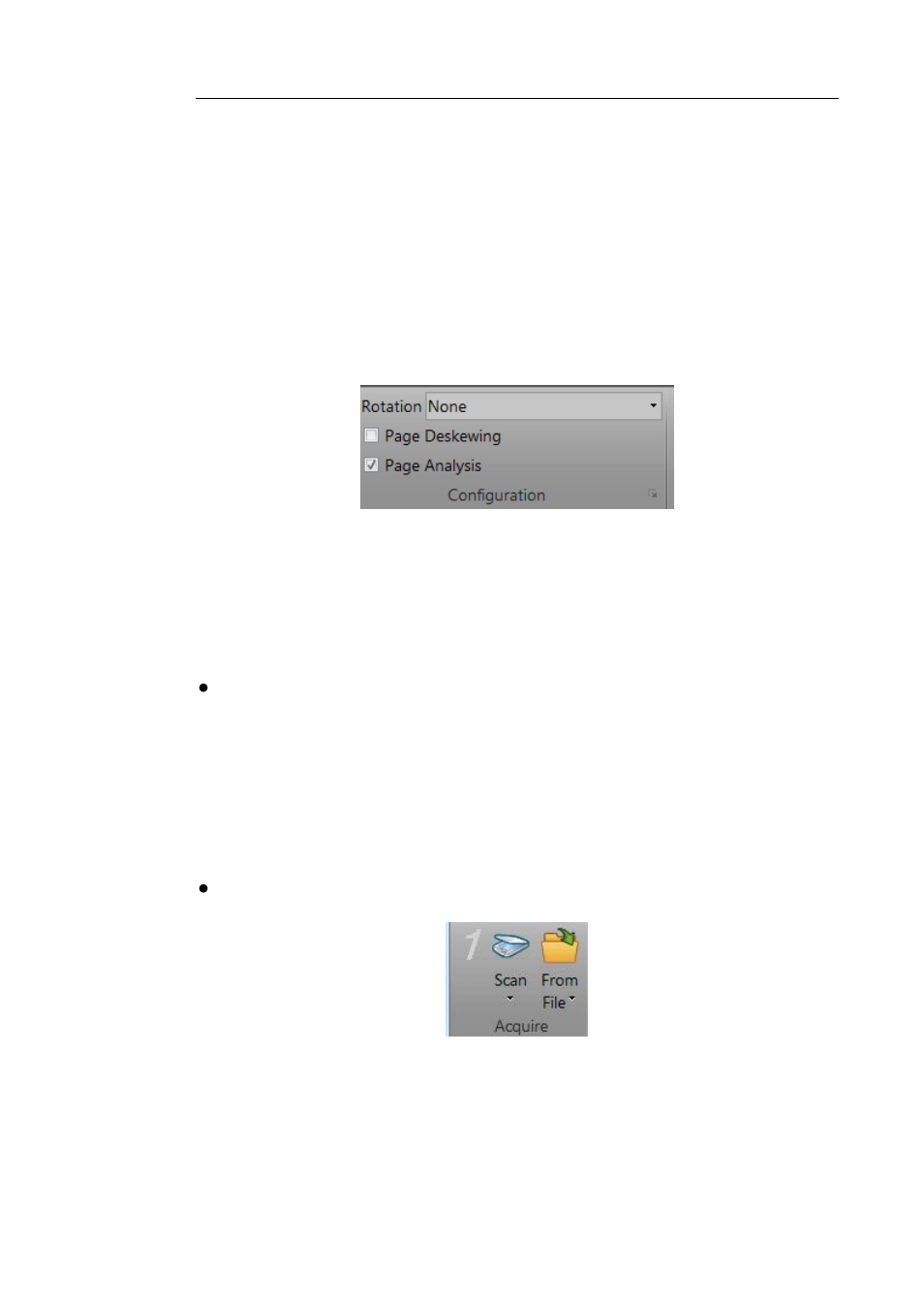 Processing documents, Step 1: scan or open your documents | I.R.I.S. Readiris 14 for Windows User Guide User Manual | Page 34 / 157