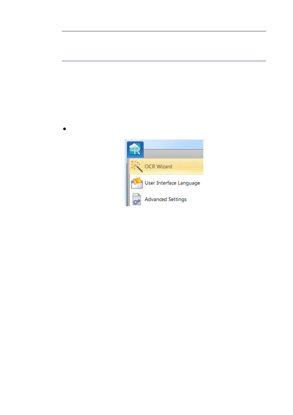 Using the wizard, Steps of the wizard, Step 1: select the image source | I.R.I.S. Readiris 14 for Windows User Guide User Manual | Page 38 / 157