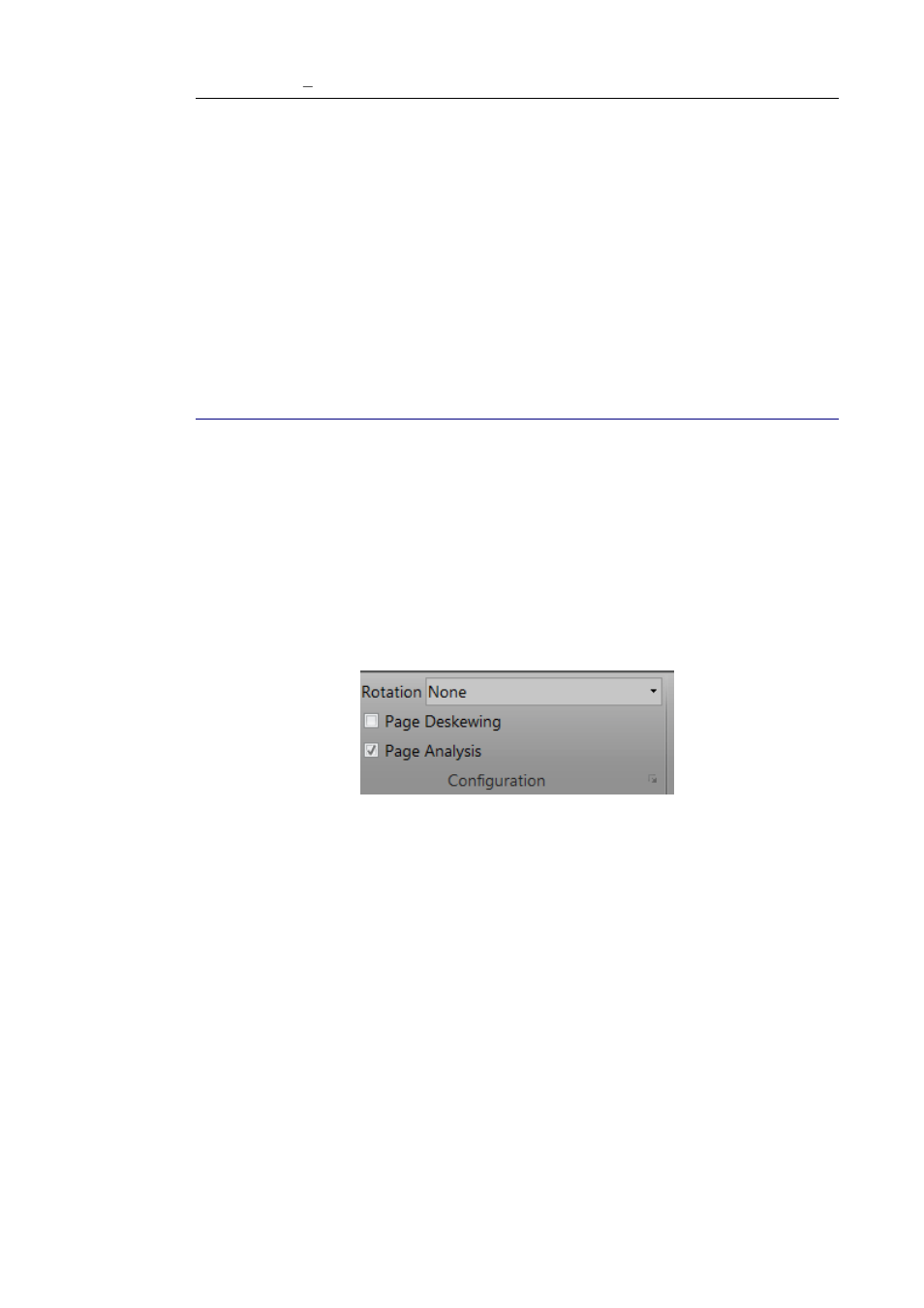 Section 4: selecting the configuration options, Configuration options, Rotation options | Ection, Electing the, Onfiguration, Ptions | I.R.I.S. Readiris 14 for Windows User Guide User Manual | Page 44 / 157