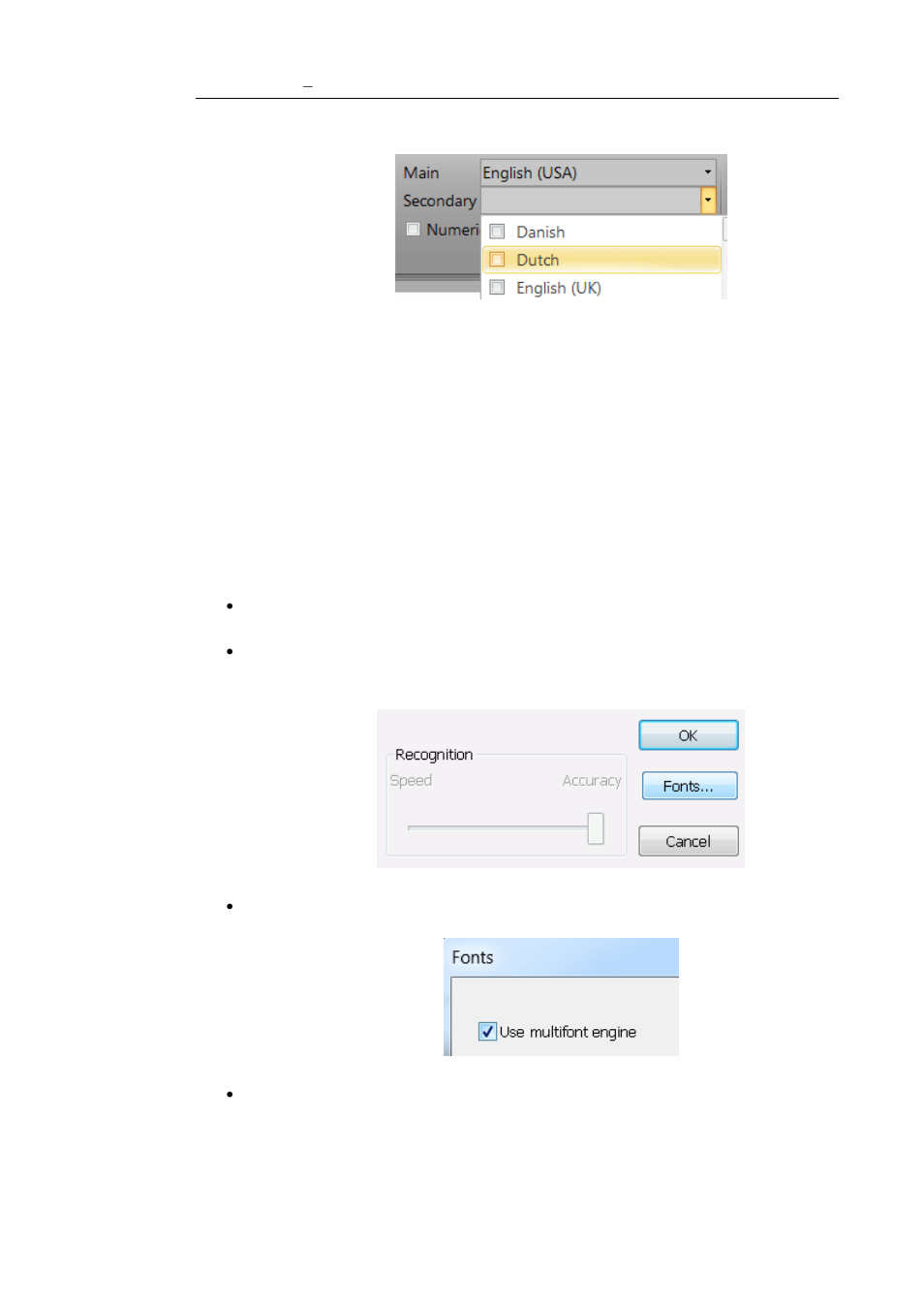 Recognizing arabic documents, Click the expansion arrow on the languages group | I.R.I.S. Readiris 14 for Windows User Guide User Manual | Page 52 / 157