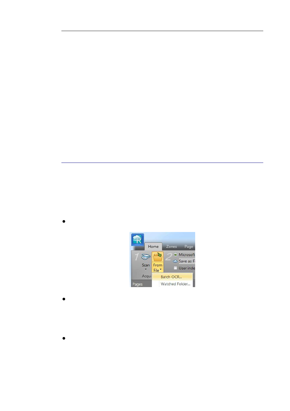 Other ways of opening image files, Processing batches of image files | I.R.I.S. Readiris 14 for Windows User Guide User Manual | Page 71 / 157