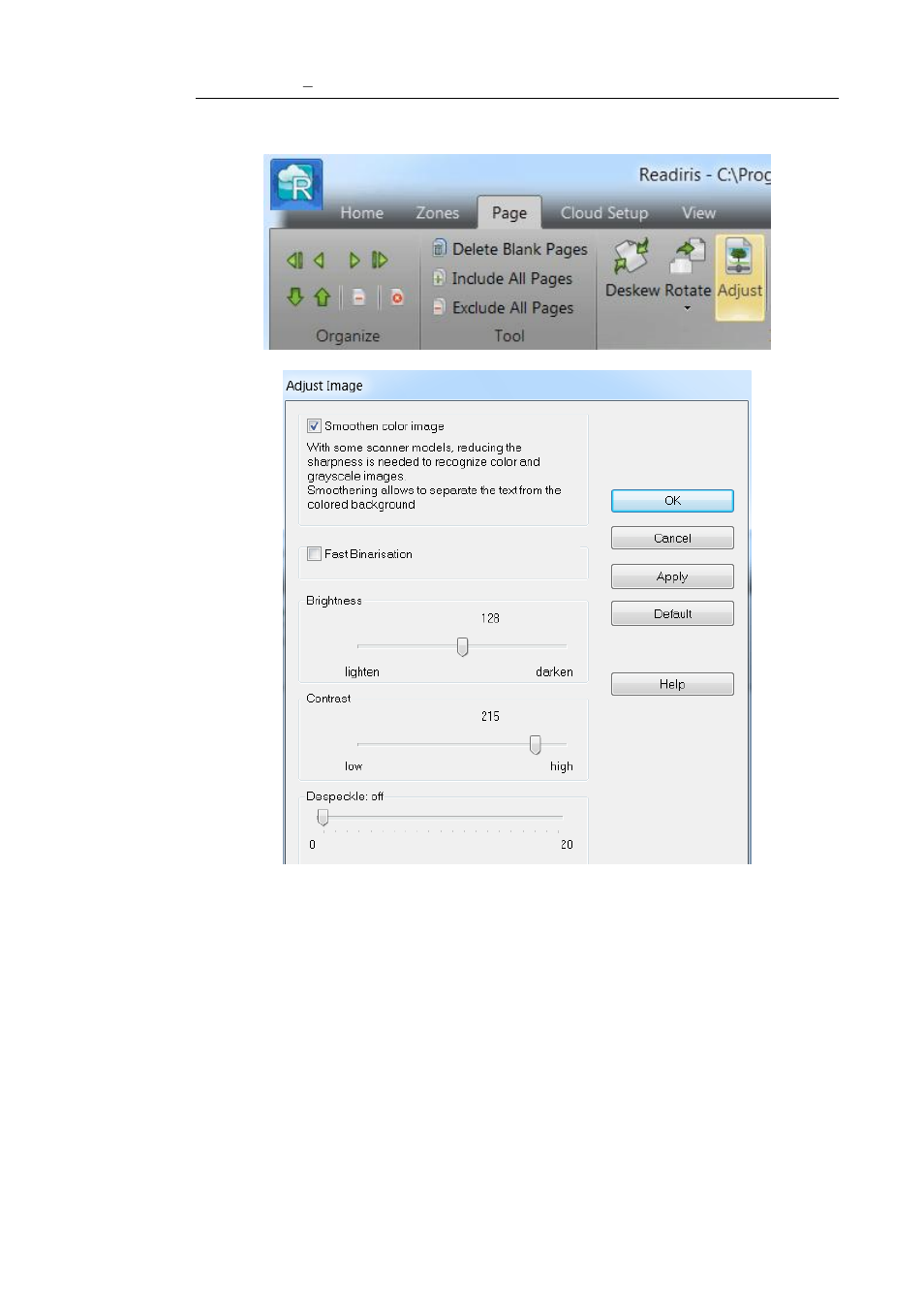 I.R.I.S. Readiris 14 for Windows User Guide User Manual | Page 75 / 157