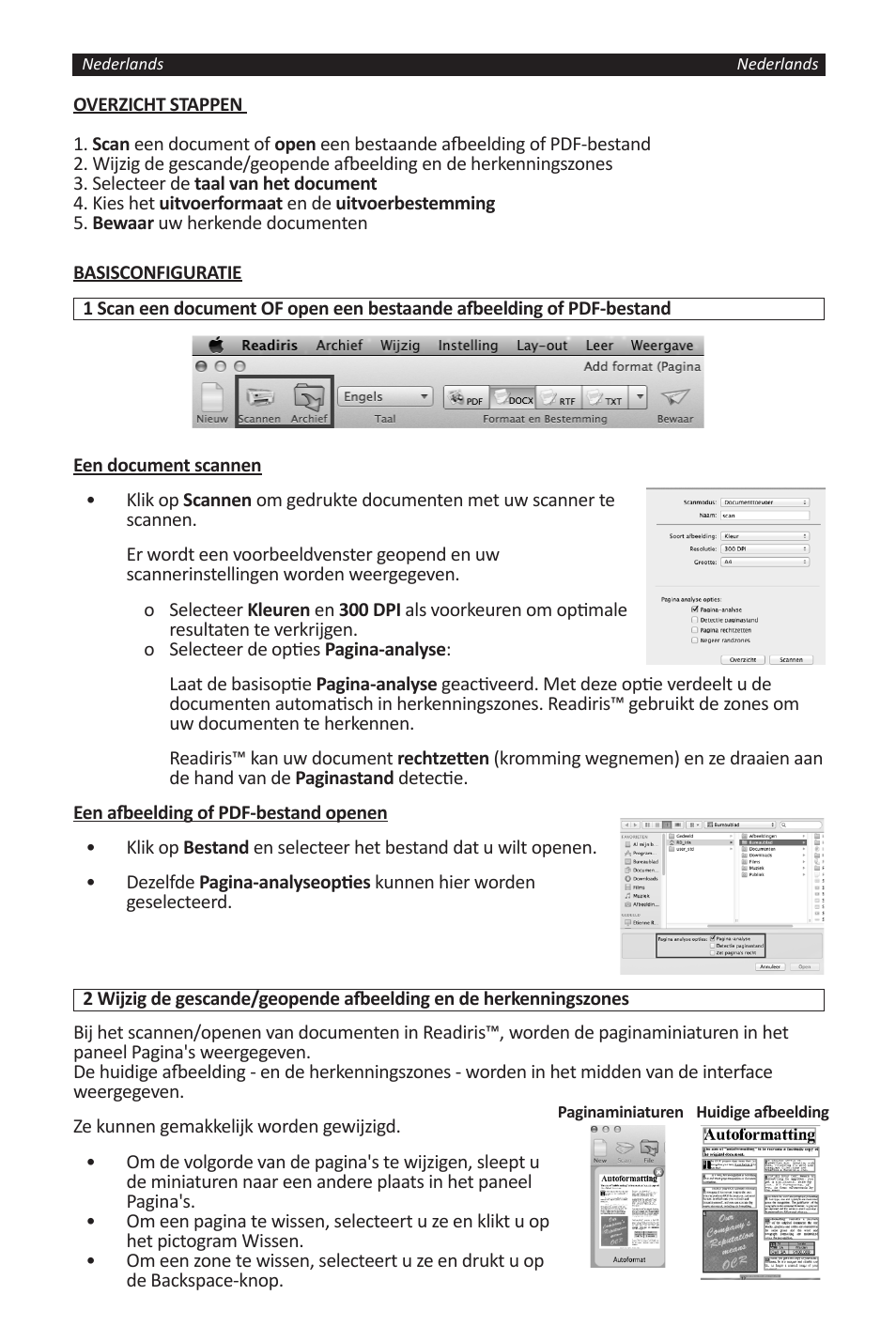 I.R.I.S. Readiris 14 for Windows for Mac Quick Start User Manual | Page 14 / 71