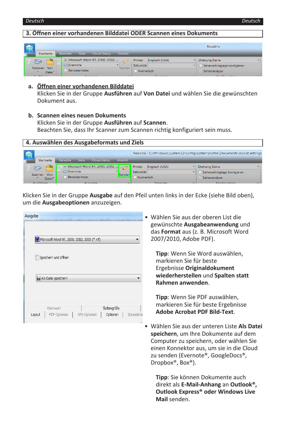 I.R.I.S. Readiris 14 for Windows for Windows Quick Start User Manual | Page 23 / 85