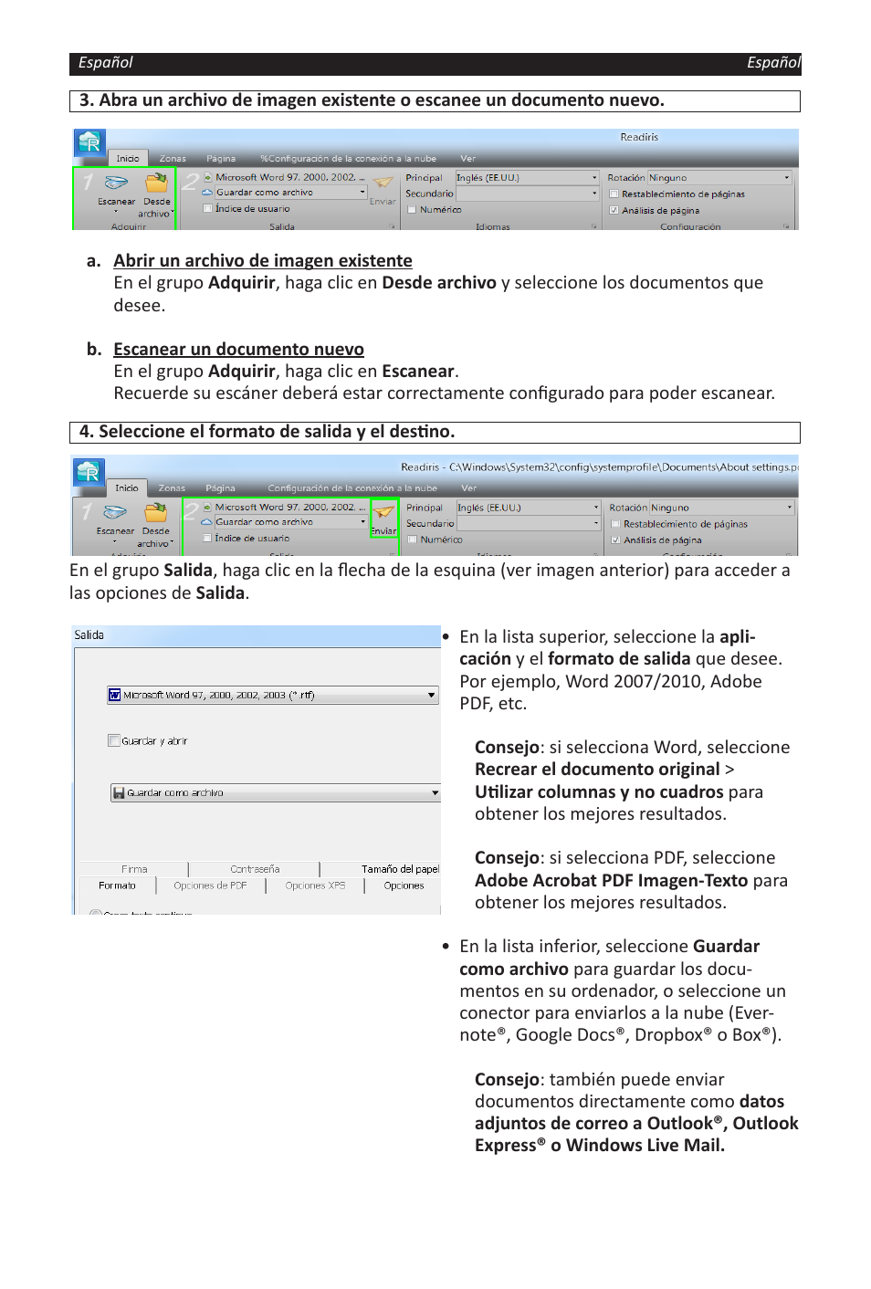 I.R.I.S. Readiris 14 for Windows for Windows Quick Start User Manual | Page 29 / 85