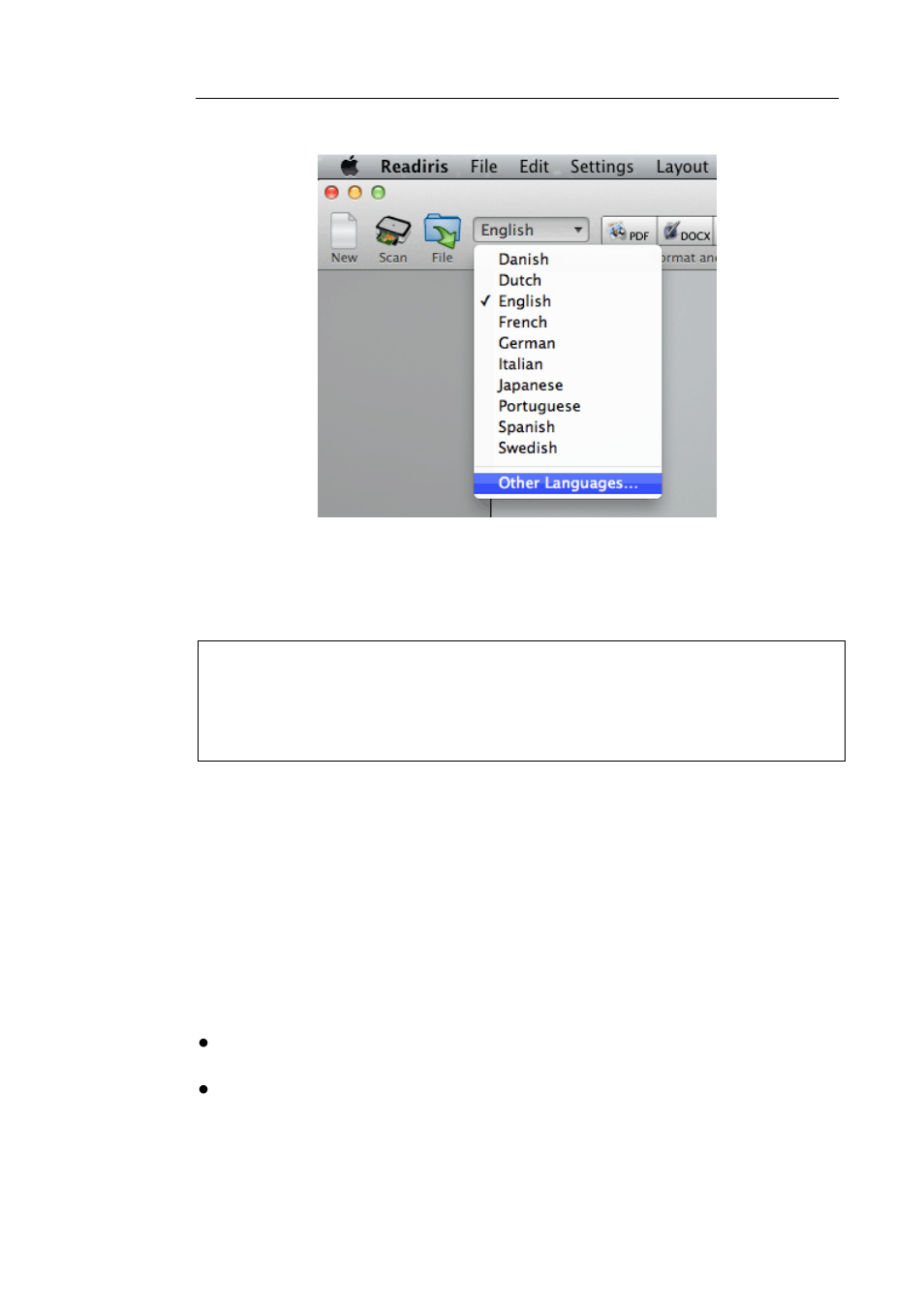 Other recognition options, Recognizing numeric documents | I.R.I.S. Readiris 14 for Mac User Guide User Manual | Page 53 / 139