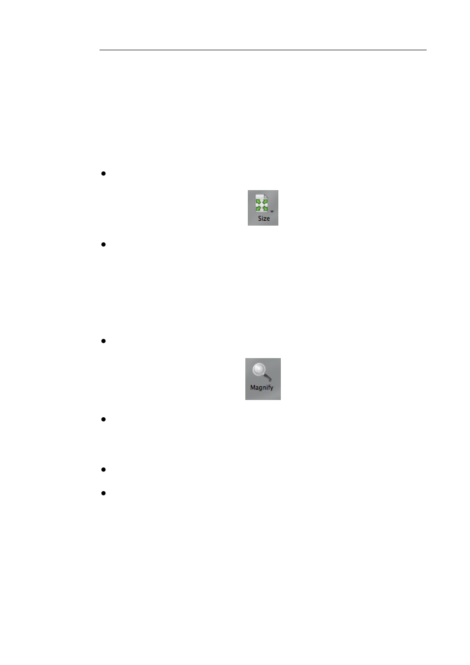 Viewing the recognition zones, Changing the view size, Zooming in on images | I.R.I.S. Readiris 14 for Mac User Guide User Manual | Page 77 / 139