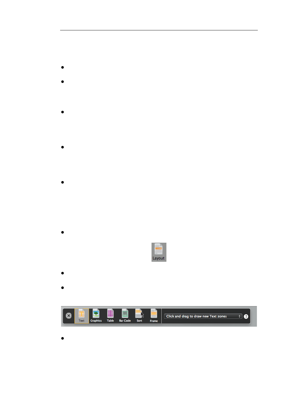 Deleting zones, Deleting all zones, Deleting small zones | Manually drawing zones | I.R.I.S. Readiris 14 for Mac User Guide User Manual | Page 79 / 139