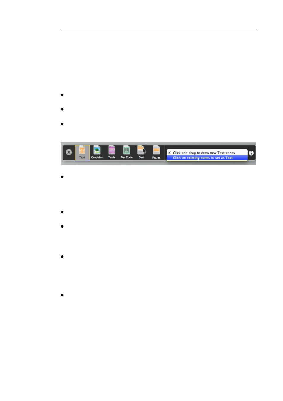Changing the zone type, Changing the sort order of zones, Connecting zones | I.R.I.S. Readiris 14 for Mac User Guide User Manual | Page 80 / 139