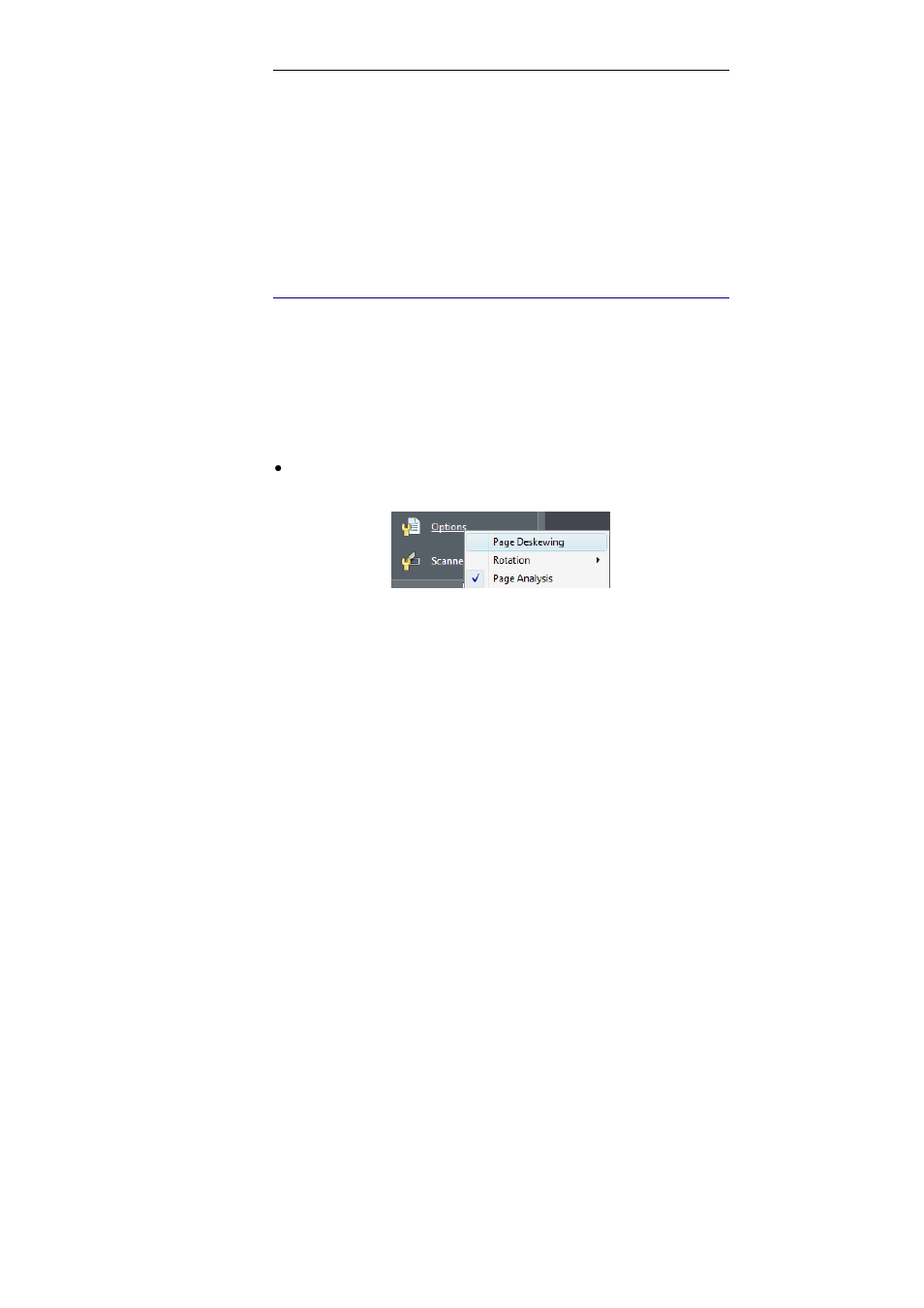 Chapter 5 - scanning documents, Selecting the options, Rotation | Hapter, Canning documents | I.R.I.S. Readiris Pro 12 for Windows User Guide User Manual | Page 29 / 103