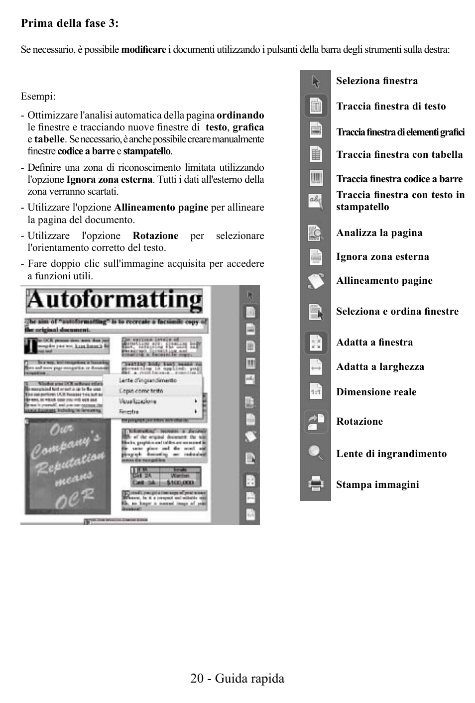 20 - guida rapida | I.R.I.S. Readiris Corporate 12 for Windows Quick Start User Manual | Page 20 / 74