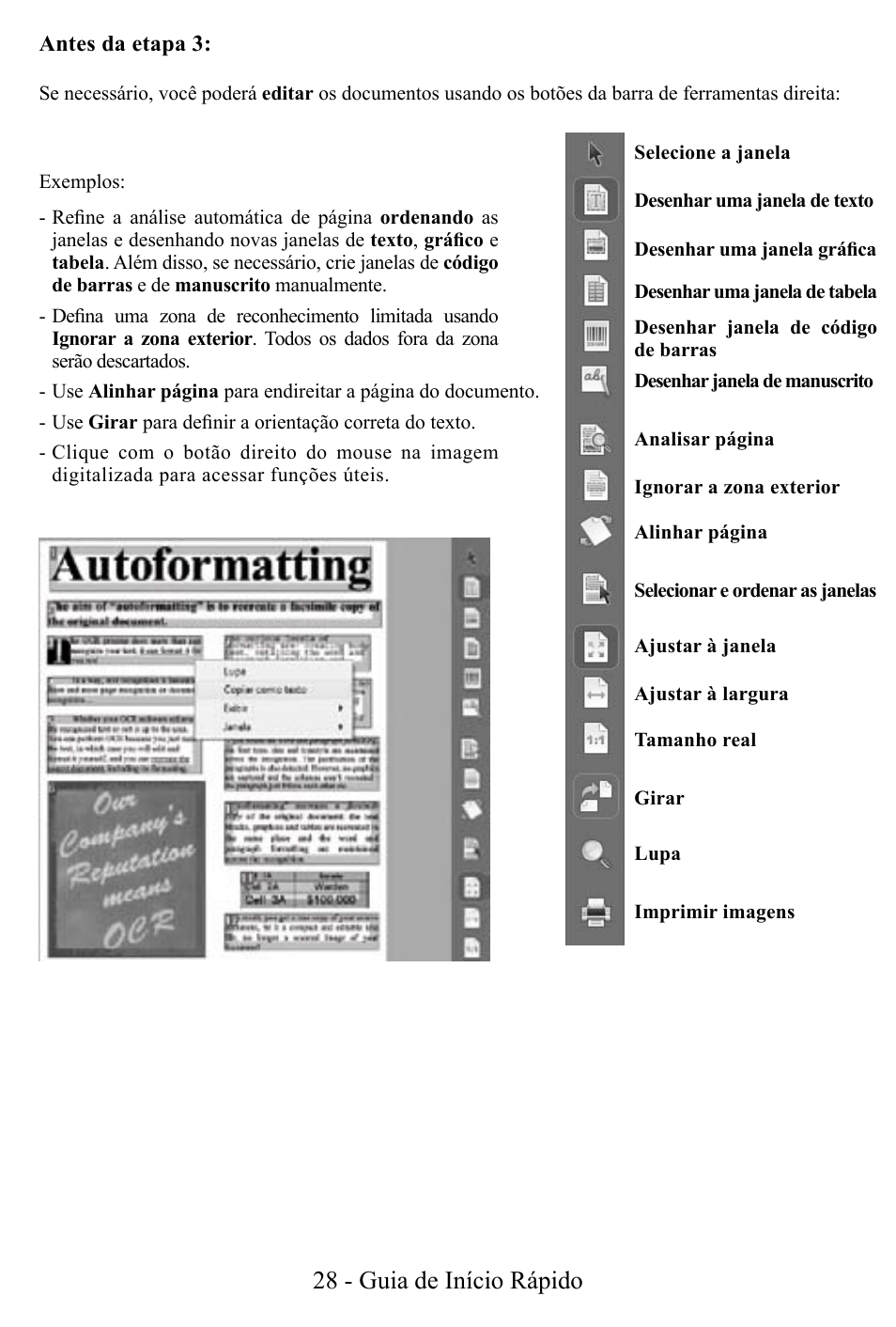 28 - guia de início rápido | I.R.I.S. Readiris Corporate 12 for Windows Quick Start User Manual | Page 28 / 74