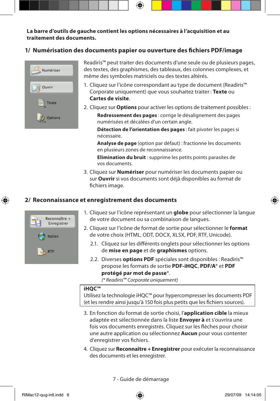 I.R.I.S. Readiris Corporate 12 for Mac Quick Start User Manual | Page 7 / 25