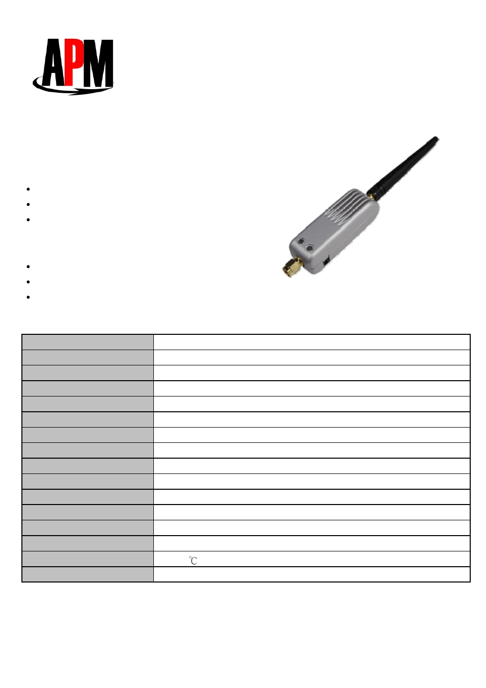 APM Pen Booster AAM-2405 User Manual | 2 pages