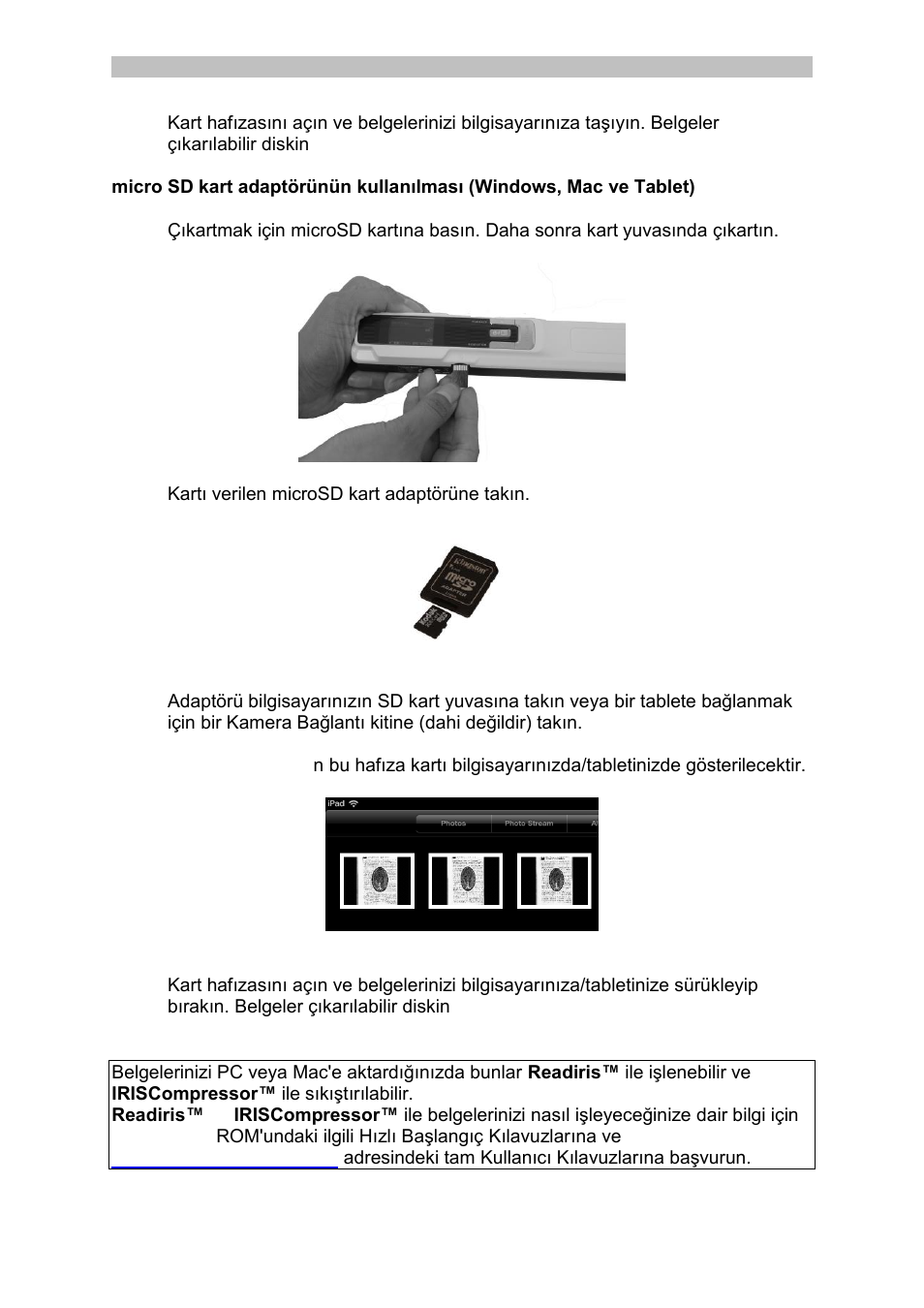 I.R.I.S. IRISCan Book 3 User Manual | Page 138 / 201