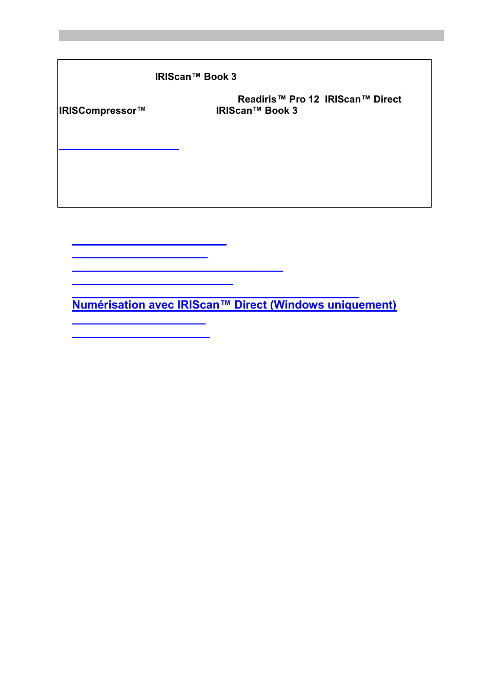 French | I.R.I.S. IRISCan Book 3 User Manual | Page 14 / 201