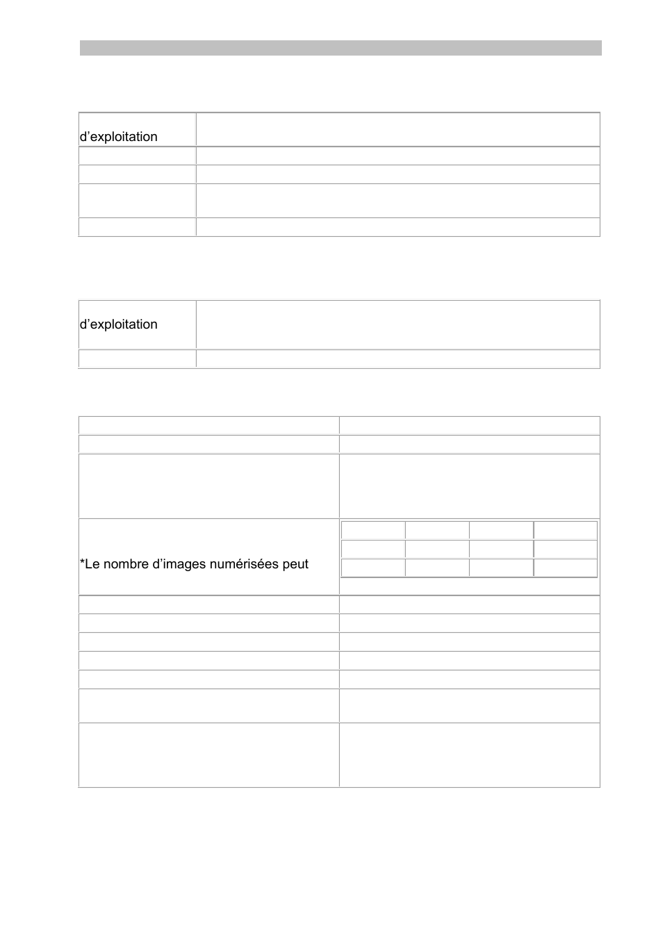 Configuration minimale requise pour mac os, Spécifications du scanneur, Résolution de problèmes | I.R.I.S. IRISCan Book 3 User Manual | Page 24 / 201
