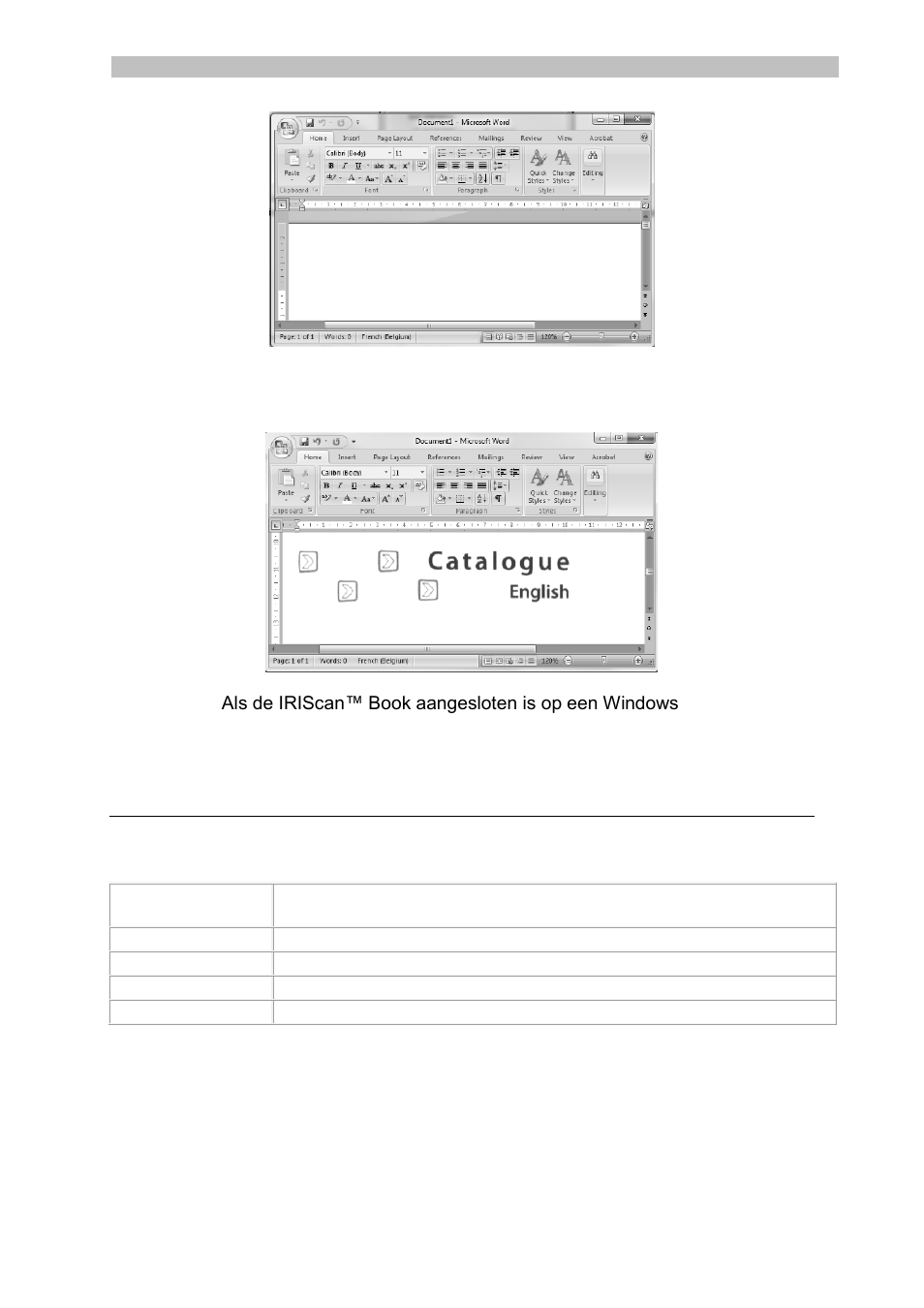 Technische gegevens, Minimale systeemvereisten windows-pc | I.R.I.S. IRISCan Book 3 User Manual | Page 36 / 201