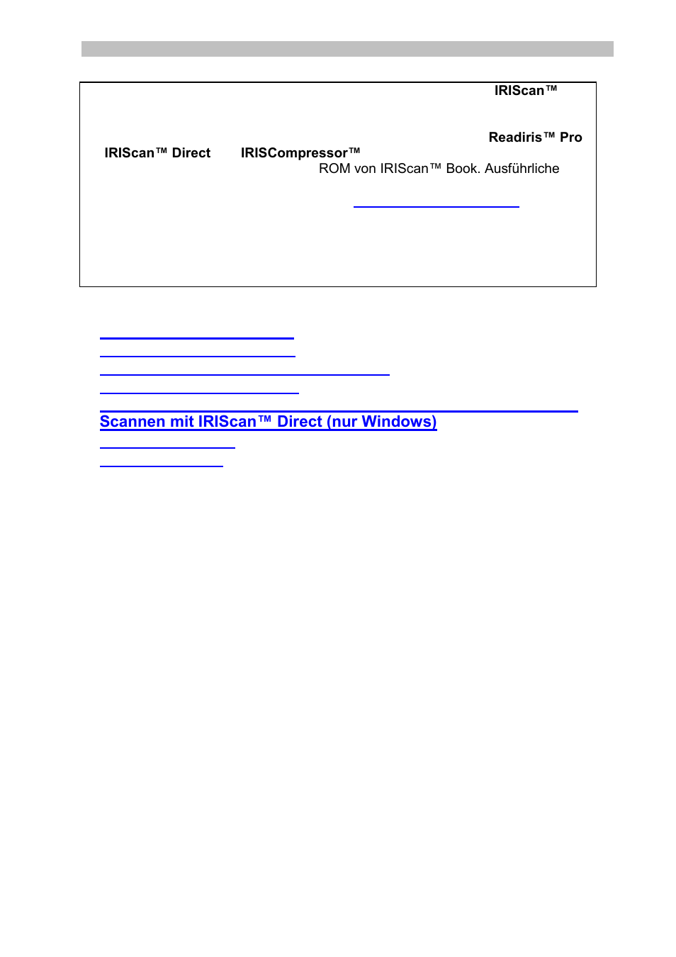 German | I.R.I.S. IRISCan Book 3 User Manual | Page 40 / 201