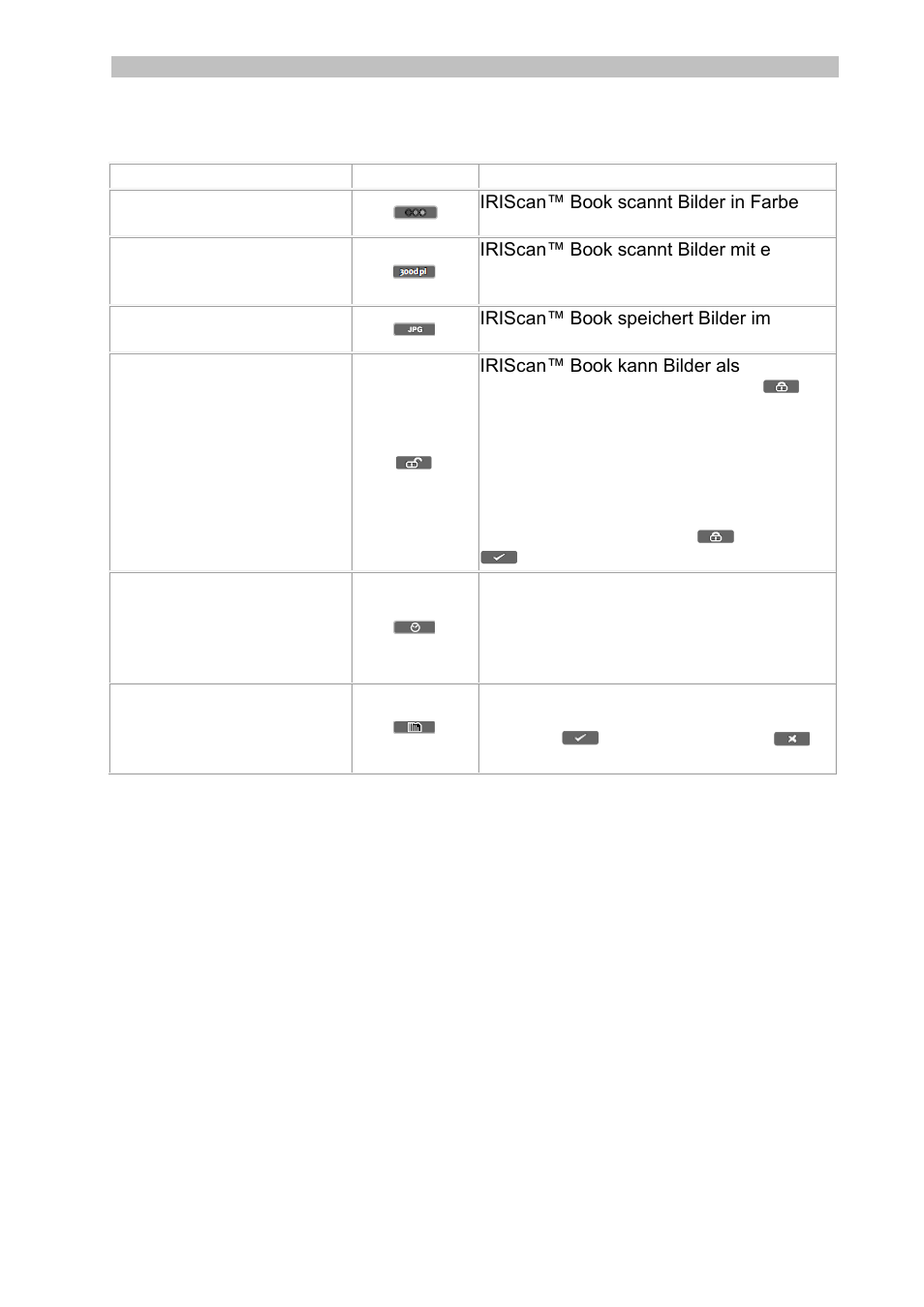 Übersicht über die scanner-einstellungen | I.R.I.S. IRISCan Book 3 User Manual | Page 43 / 201