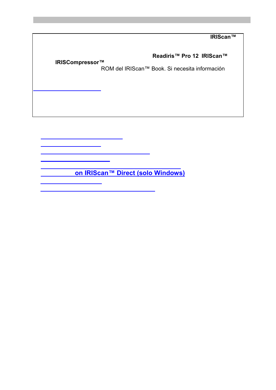 Spanish, Índice | I.R.I.S. IRISCan Book 3 User Manual | Page 53 / 201