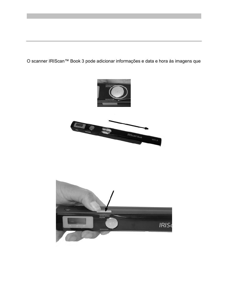 Dicas | I.R.I.S. IRISCan Book Executive User Manual | Page 134 / 312