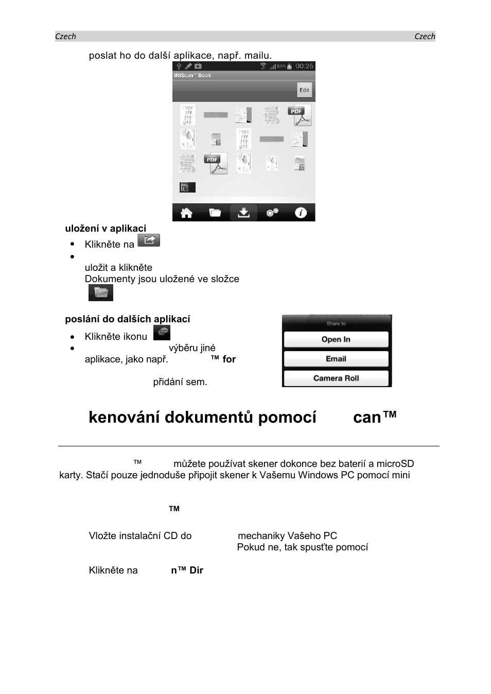 Instalace iriscan ™ direct | I.R.I.S. IRISCan Book Executive User Manual | Page 165 / 312