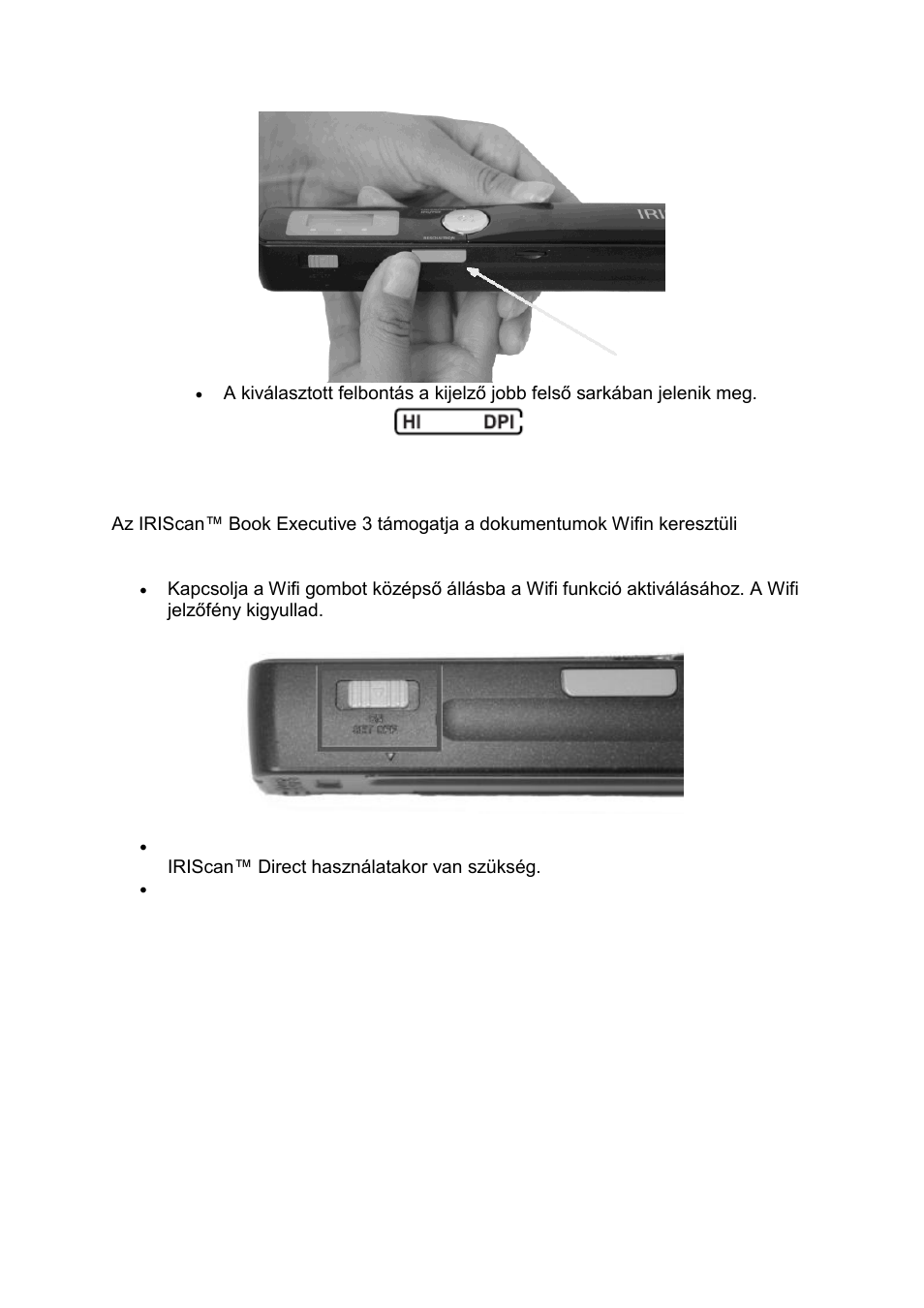 Wifi beállítások | I.R.I.S. IRISCan Book Executive User Manual | Page 176 / 312