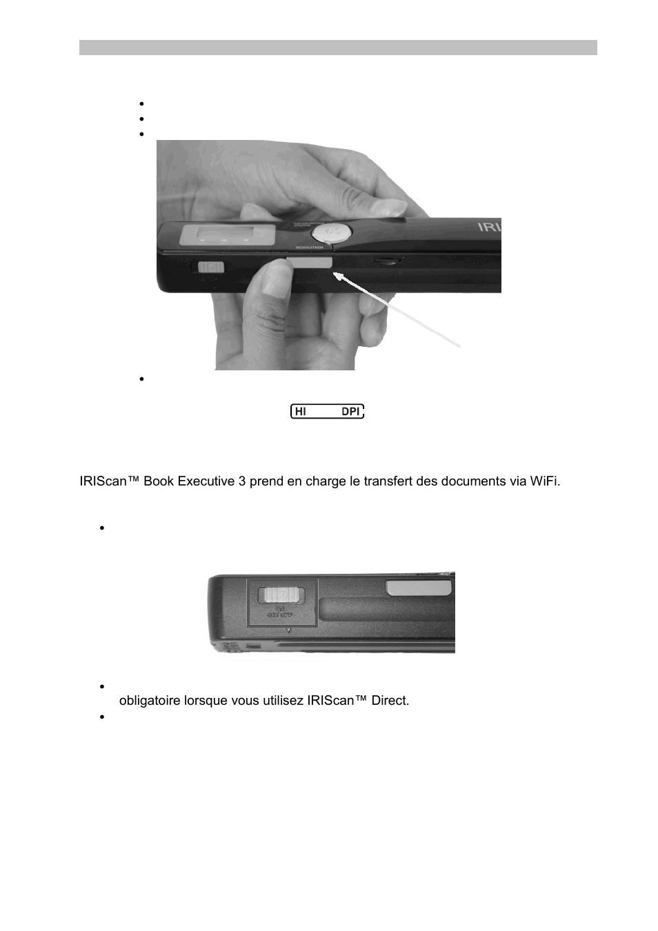 Configuration wifi | I.R.I.S. IRISCan Book Executive User Manual | Page 23 / 312