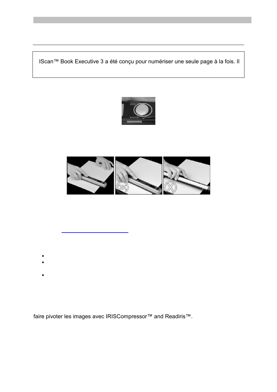 Numérisation des documents | I.R.I.S. IRISCan Book Executive User Manual | Page 24 / 312