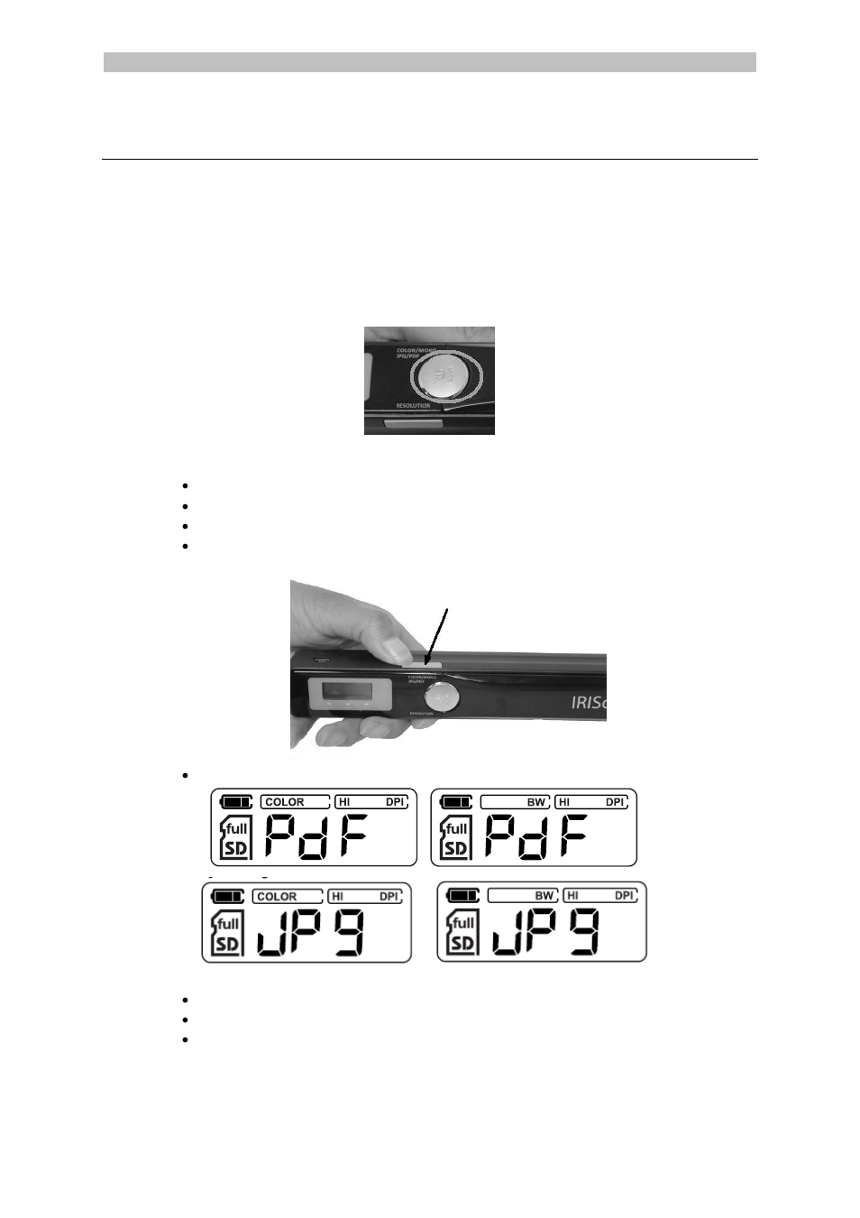 Choose the scanner settings, Scanner settings | I.R.I.S. IRISCan Book Executive User Manual | Page 4 / 312