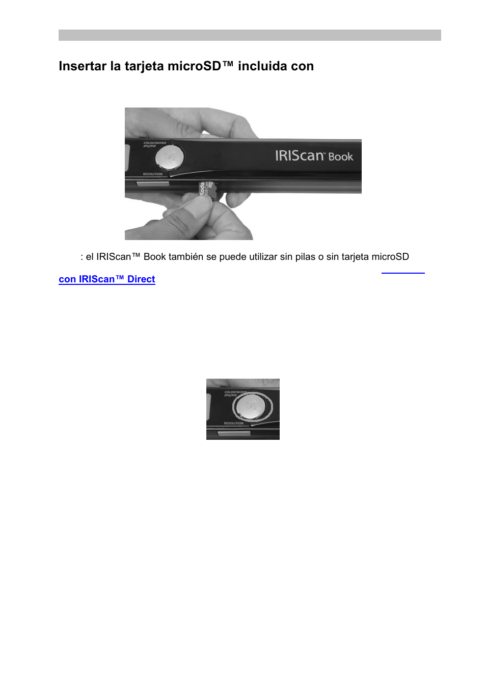 Formatear la tarjeta microsd | I.R.I.S. IRISCan Book Executive User Manual | Page 81 / 312