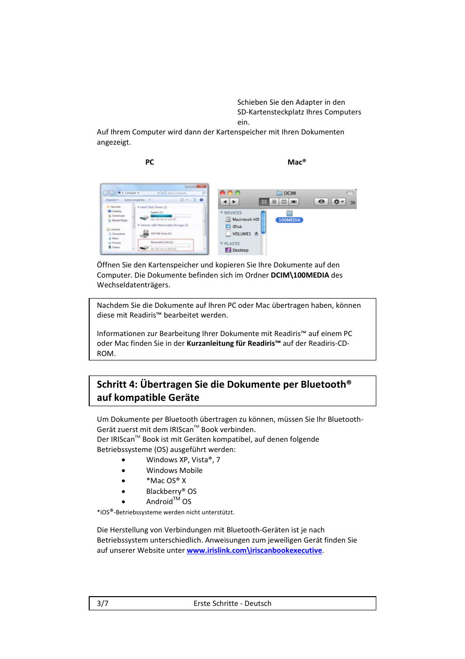 I.R.I.S. IRISCan Book 2 Executive Hardware User Manual | Page 16 / 61