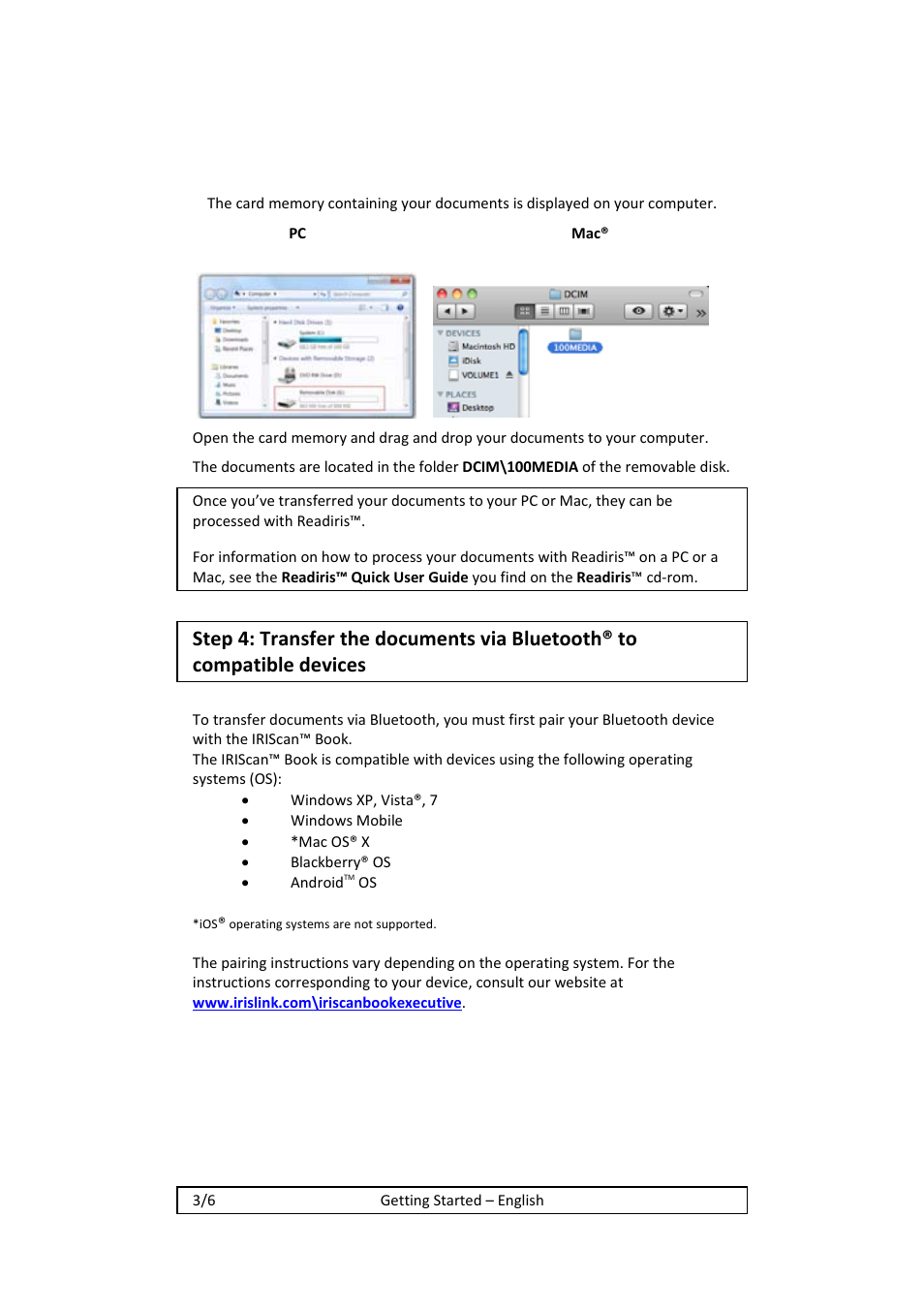 I.R.I.S. IRISCan Book 2 Executive Hardware User Manual | Page 3 / 61
