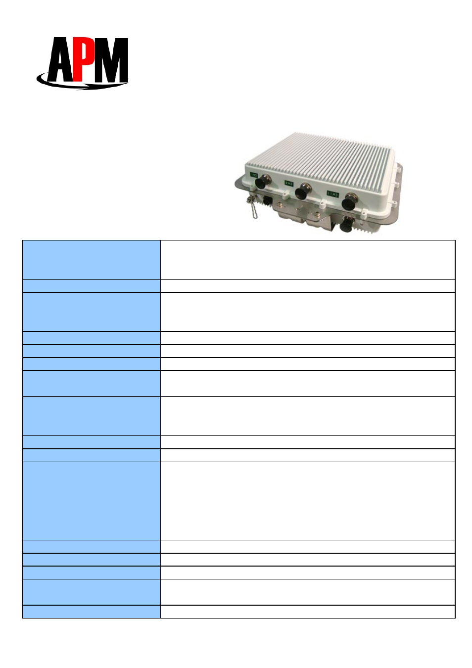 APM ABR-1A+3G User Manual | 2 pages